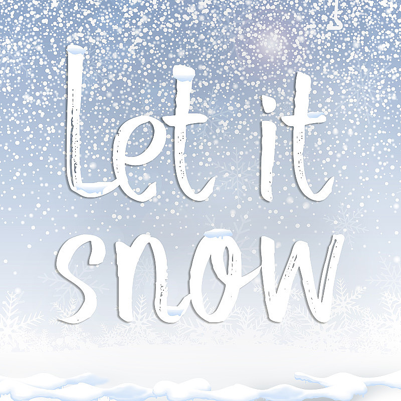 文字引用让它在雪下映衬着蓝天背景的冬天季节引用