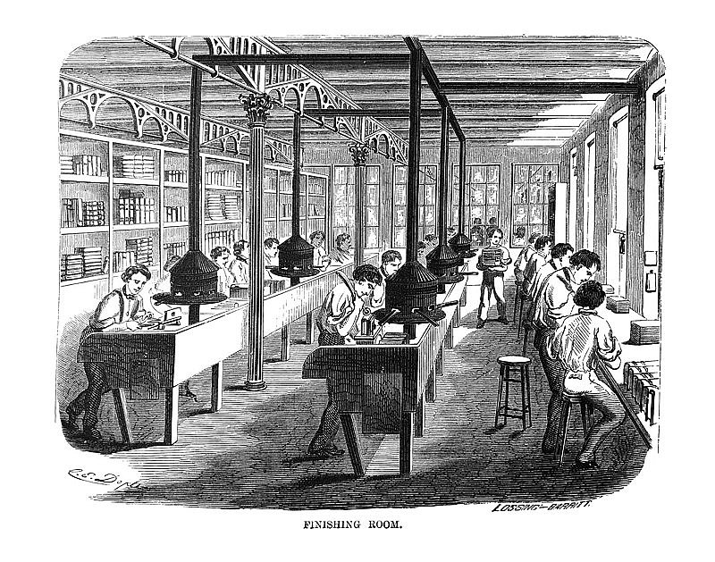 第一世纪美国插图- 1873 -整理室制造书籍