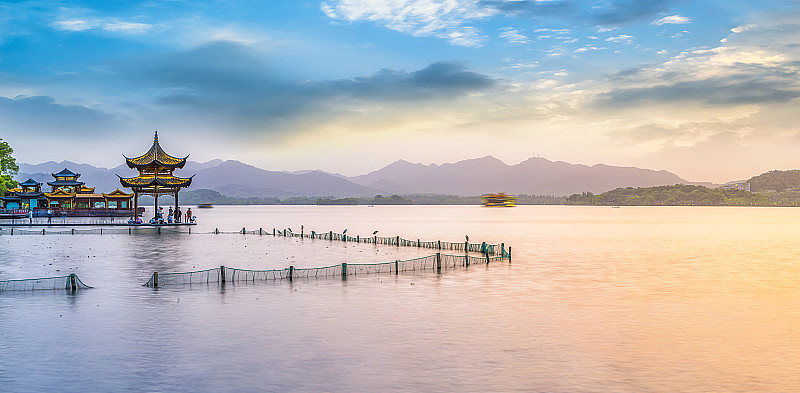 杭州西湖的美丽风景