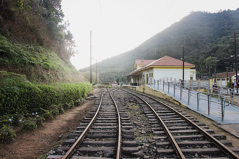 巴西的一个老火车站