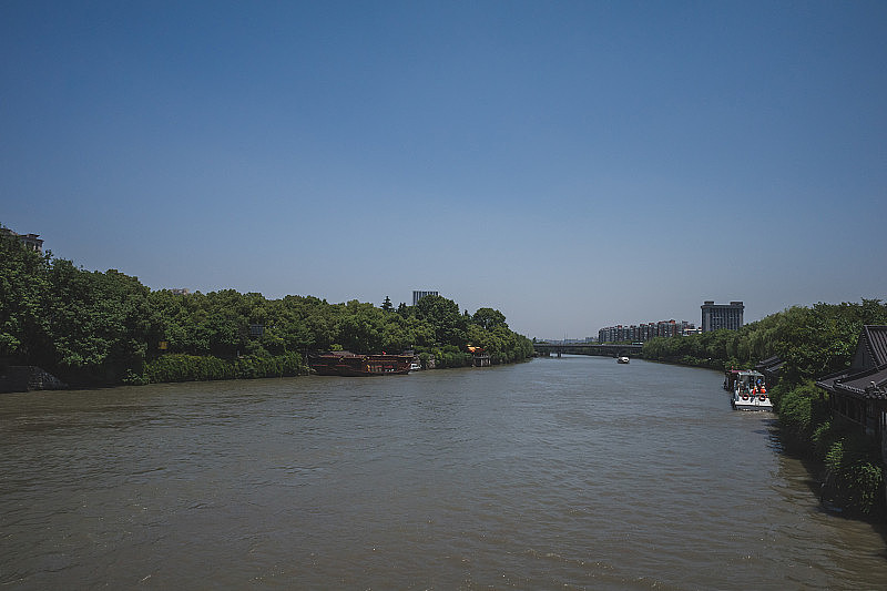 中国杭州的京杭大运河
