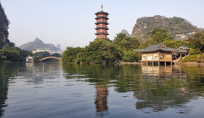 中国广西桂林的木龙塔祠