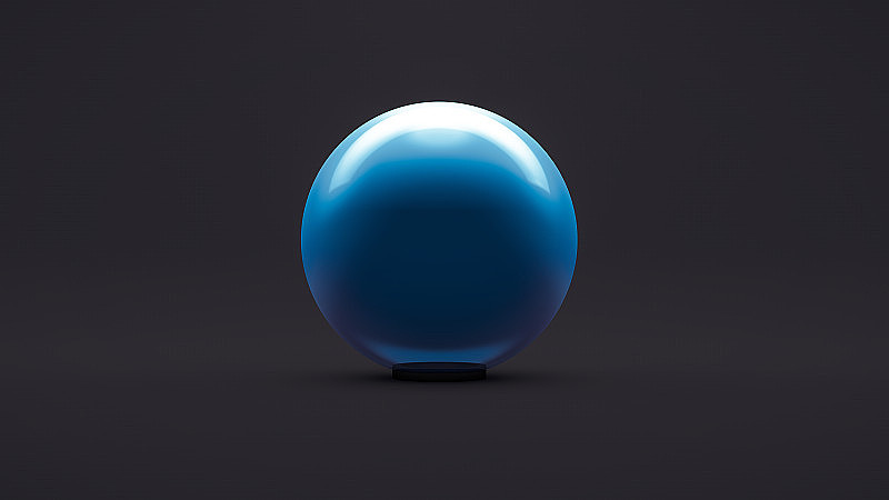 魔术水晶球，算命球的特写。