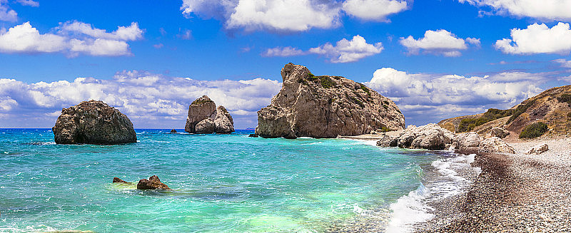 塞浦路斯最好的海滩-美丽的佩特拉图罗米欧，以阿芙罗狄蒂的出生地而闻名