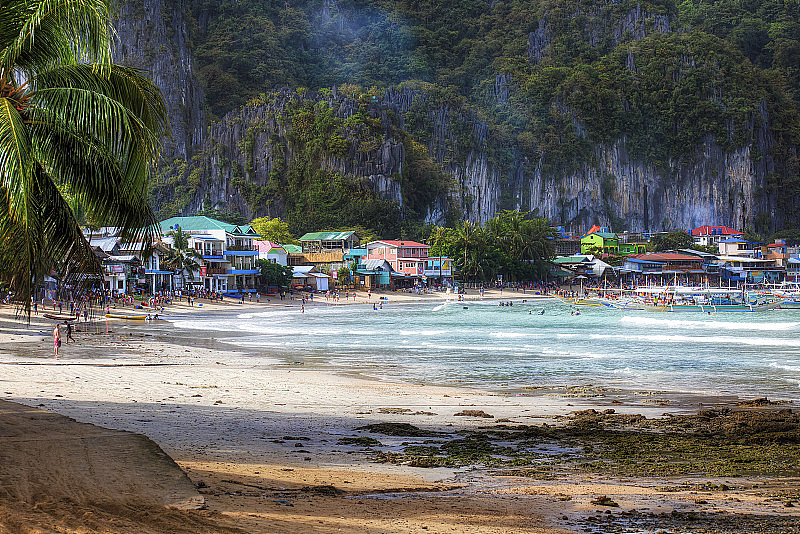 菲律宾巴拉望的埃尔尼多海滩