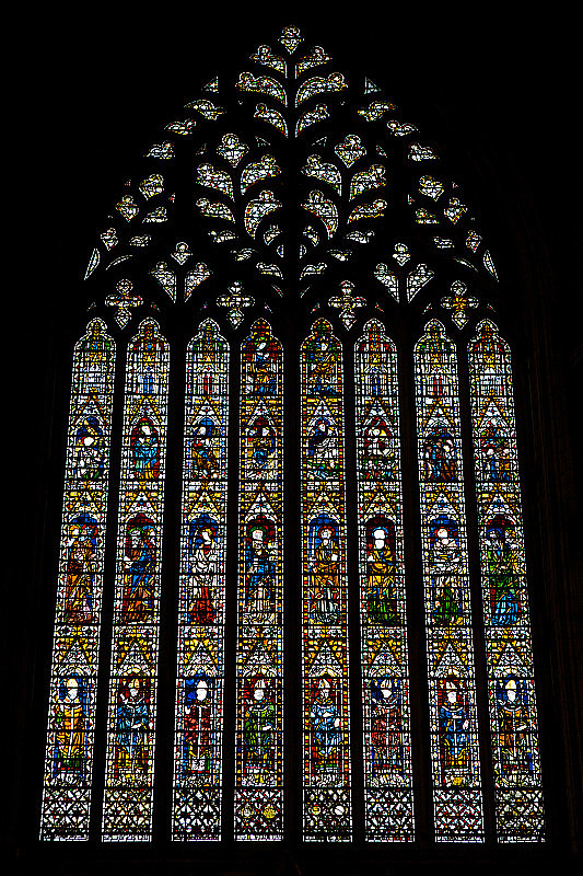 约克大教堂的彩色玻璃窗