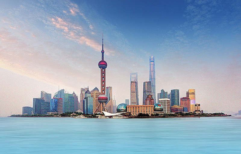 上海天际线-城市景观，中国