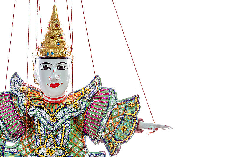 弦木偶缅甸传统玩偶