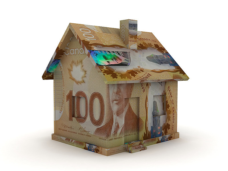 加拿大货币房地产抵押概念
