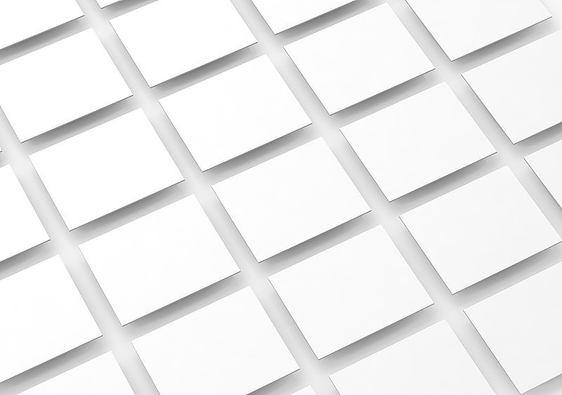 空白的白色矩形领域的网站设计模型