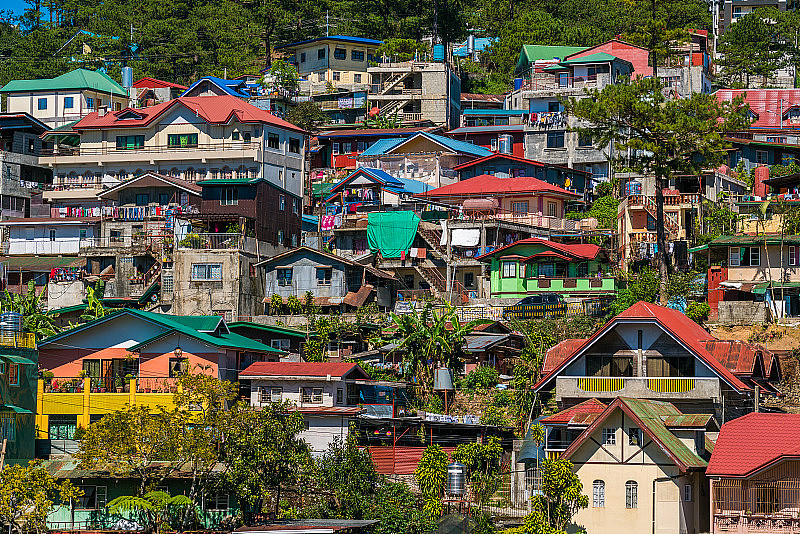 俯瞰碧瑶城，北吕宋岛，菲律宾