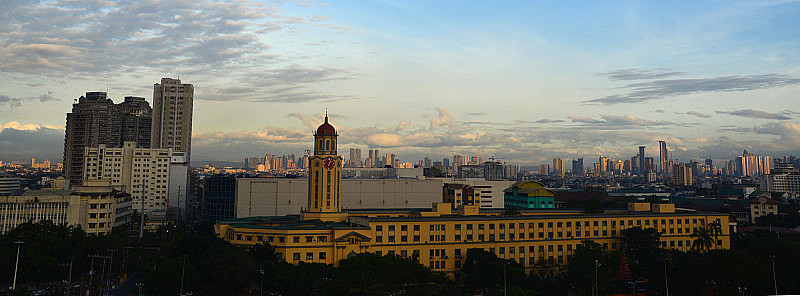 马尼拉市政厅和菲律宾的天际线