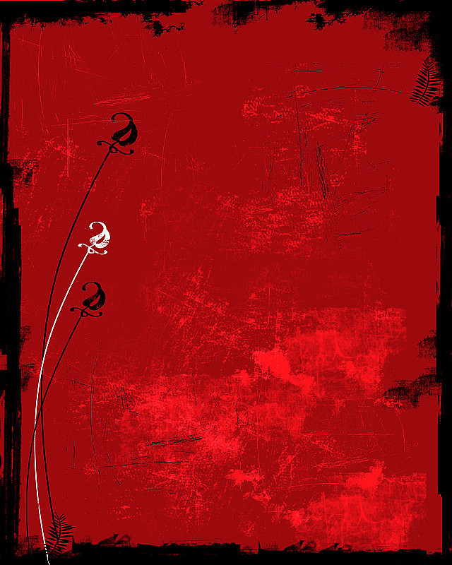 矢量插图红色背景与黑色烟雾框架