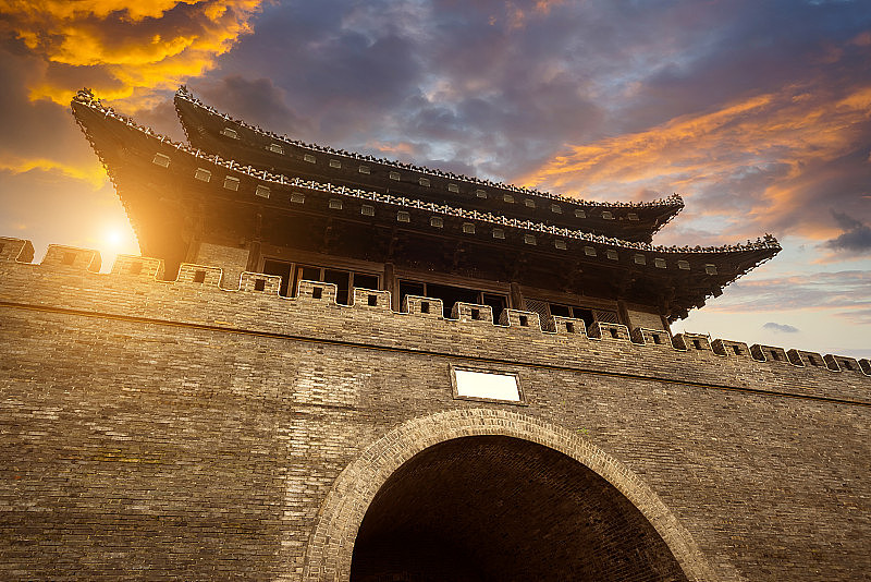 中国扬州东门城墙遗址