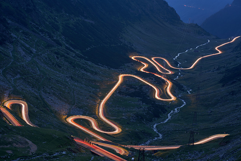 罗马尼亚的transagarasan高速公路