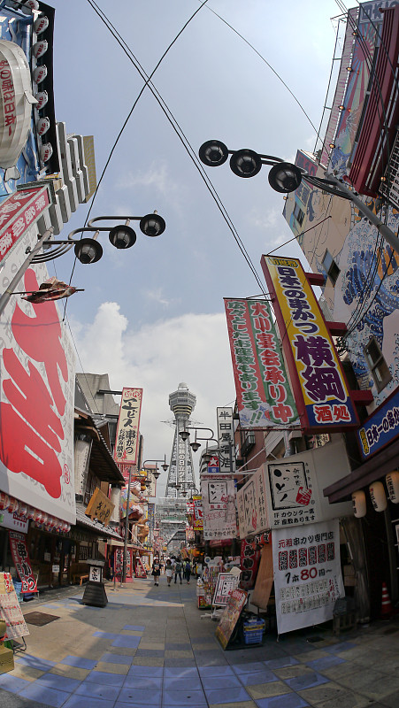 日本大阪街道图片图片