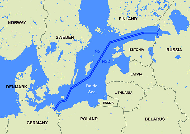 俄罗斯北溪1号线路图图片
