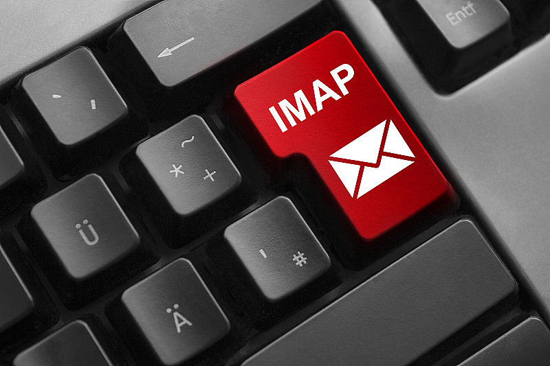 键盘红色按钮imap电子邮件符号