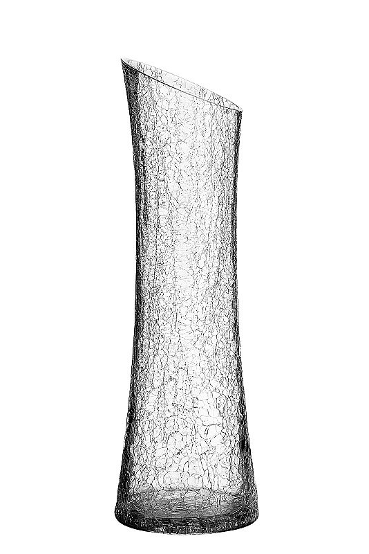 玻璃花瓶，白色背景