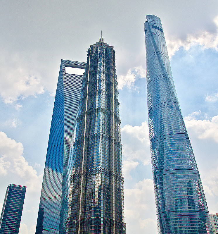 上海摩天大楼:金茂、上海环球金融中心、上海中心大厦