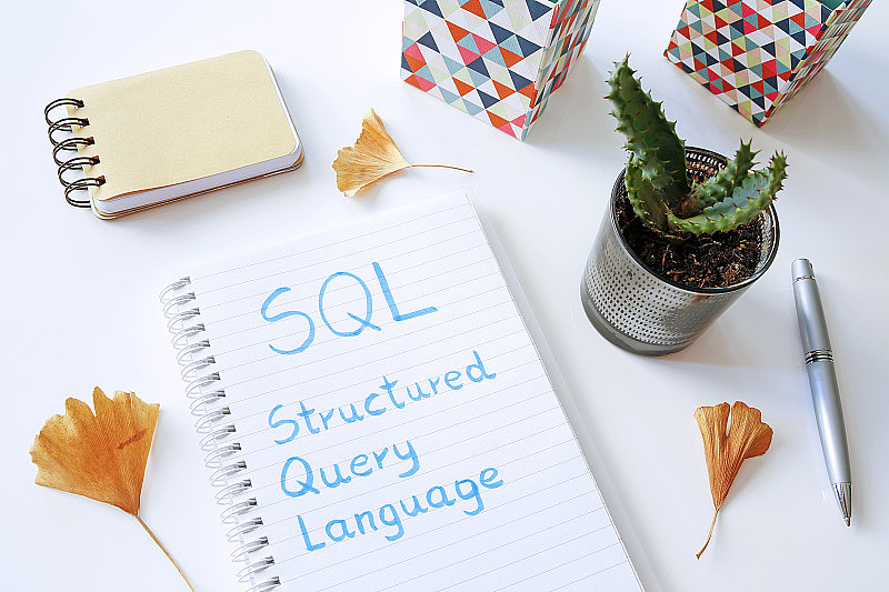 SQL结构化查询语言写在笔记本上